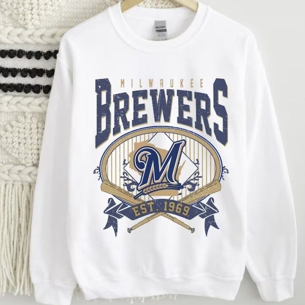 Milwaukee brewers baseball Sweatshirt, Milwaukee Baseball est 1969 shirt